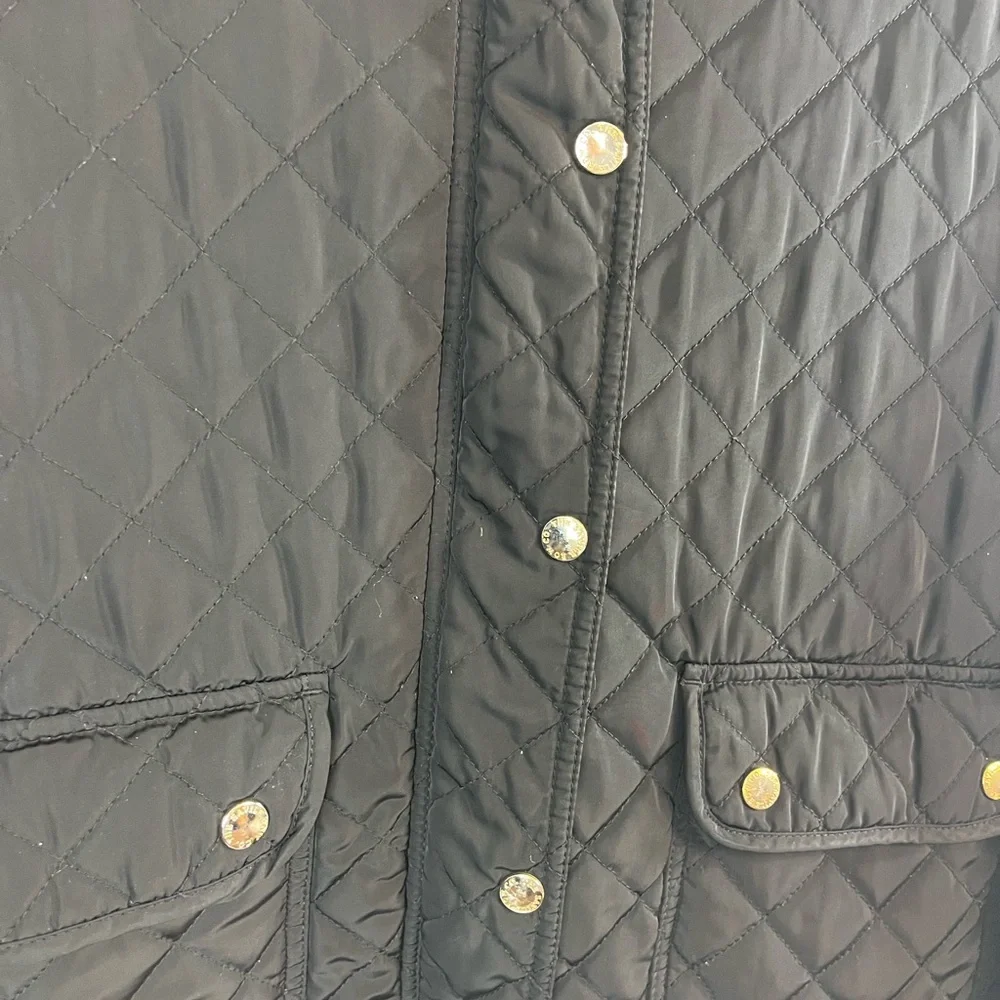 The Savile Row Co woman’s black‎ quilted jacket size large